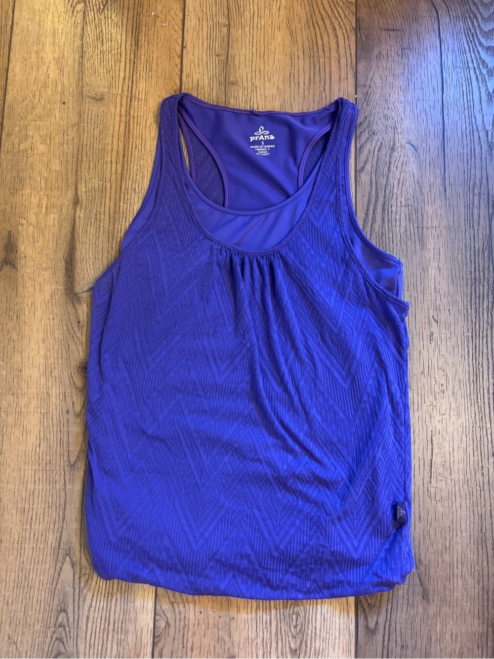 Prana Purple Racerback Tank – Scoop Neck Active Top - Picture 2 of 4